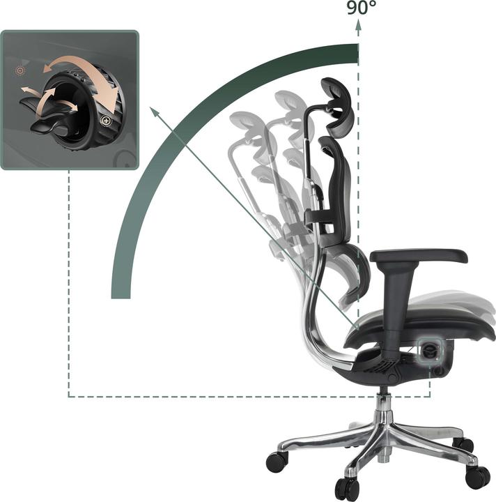 Actual product image Hjh Office Ergohuman Ultra L Gen2 (46 - 58 cm)