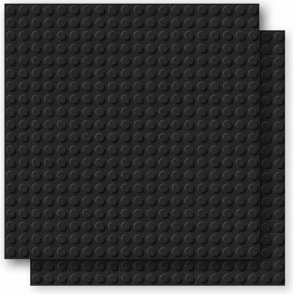 Brixies Bauplatte 20x20 Basic Doppelpack schwarz