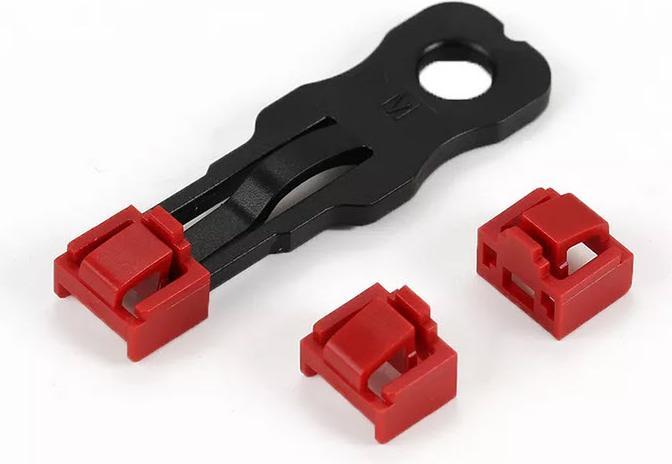 Produktbild Synergy 21 TP-Stecker TP/RJ45 Blocker Rot 10er Pack mit 1x Sicherheitsschlüssel, Staubschutzkappe, Netzwerk-Sch