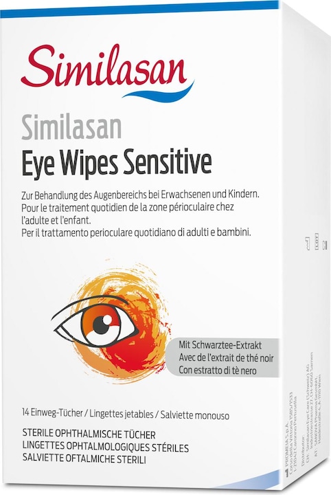 Immagine prodotto Similasan Salviette per gli occhi Sensitive (Lembi, 125 ml, Giorno + Notte)