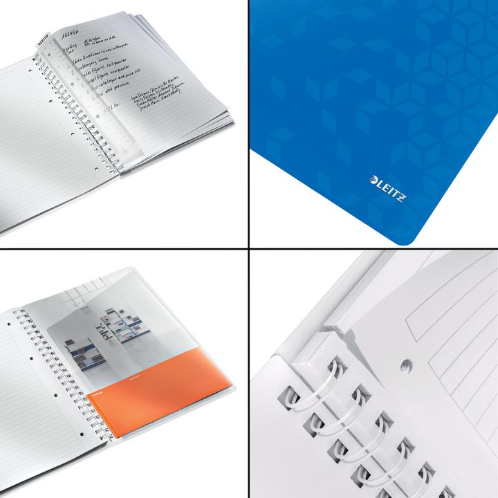 Image du produit Leitz Wow (A4, À rayures, Couverture souple)