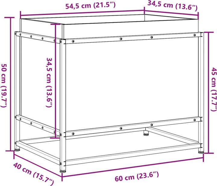 Actual product image vidaXL Pflanzkübel