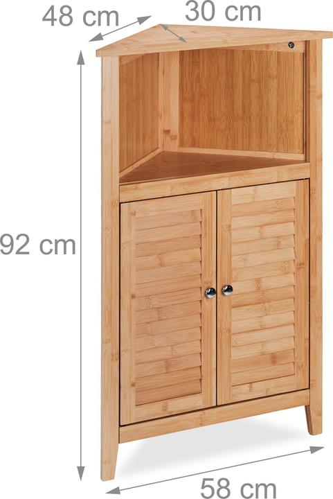 Produktbild Relaxdays Eckschrank (58 x 30 x 92 cm)