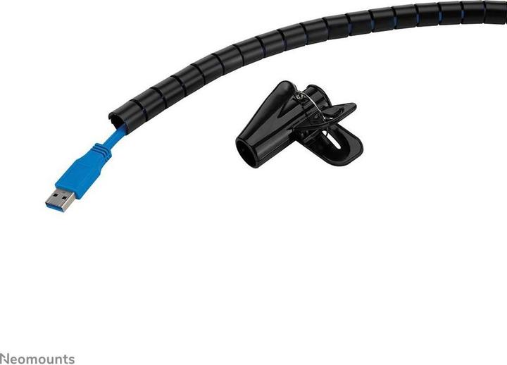Produktbild Neomounts Kabelspirale 1-3 Kabel schwarz/universal/15mm Durchmesser (Kabelspiralschlauch, 200 cm)