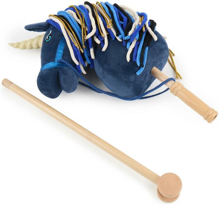 Image du produit Bieco Steckentier Einhorn Luna Blau/Gold/Dunkelblau