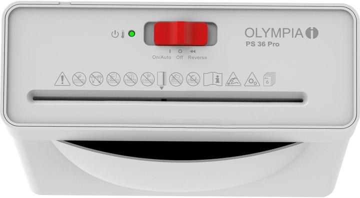 Produktbild Olympia Aktenvernichter PS 36 Pro wei?? (Streifenschnitt)