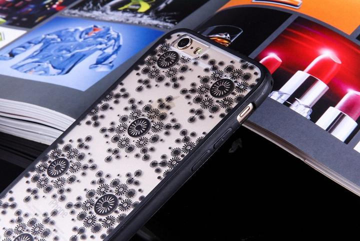 Actual product image König Design Apple iPhone 7 Mobile Case Mandala Case Cover Motif Flakes Black (Apple iPhone 7, Apple iPhone SE (2nd Gen))