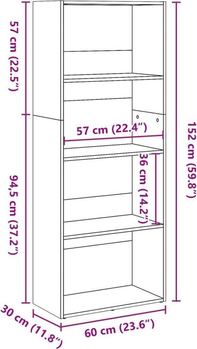 Actual product image VidaXL Banning (30 x 30 x 152 cm)