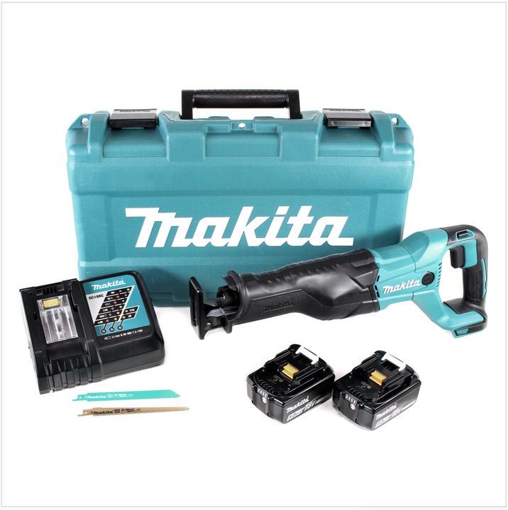 Produktbild Makita DJR 186 RAK Akku Reciprosäge Säbelsäge 18 V + 2x Akku 2,0 Ah + Ladegerät + Koffer