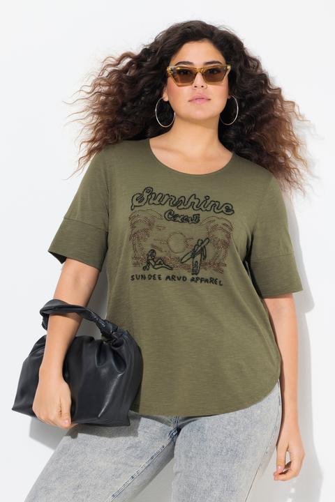 Produktbild Ulla Popken T-Shirt, Sunshine, Classic, Rundhals, Halbarm (56)