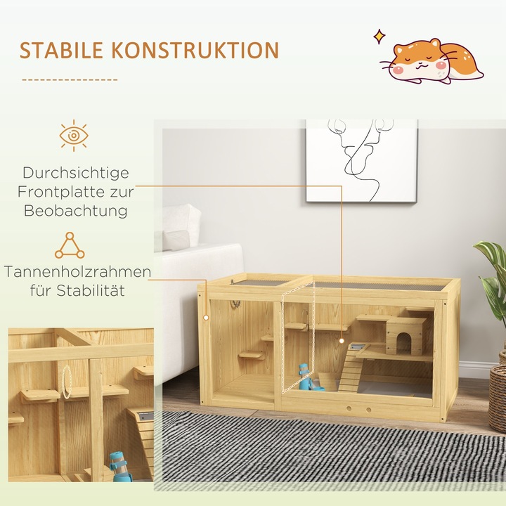 Produktbild PawHut Hamsterkäfig