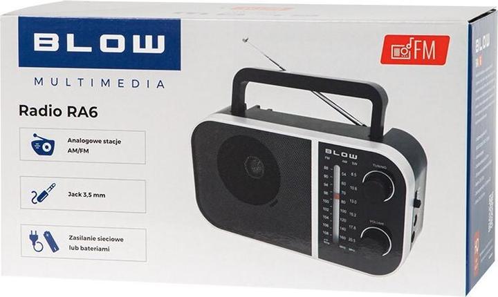 Image du produit Blow Radio Receiver Ra6 Black (AM, FM)
