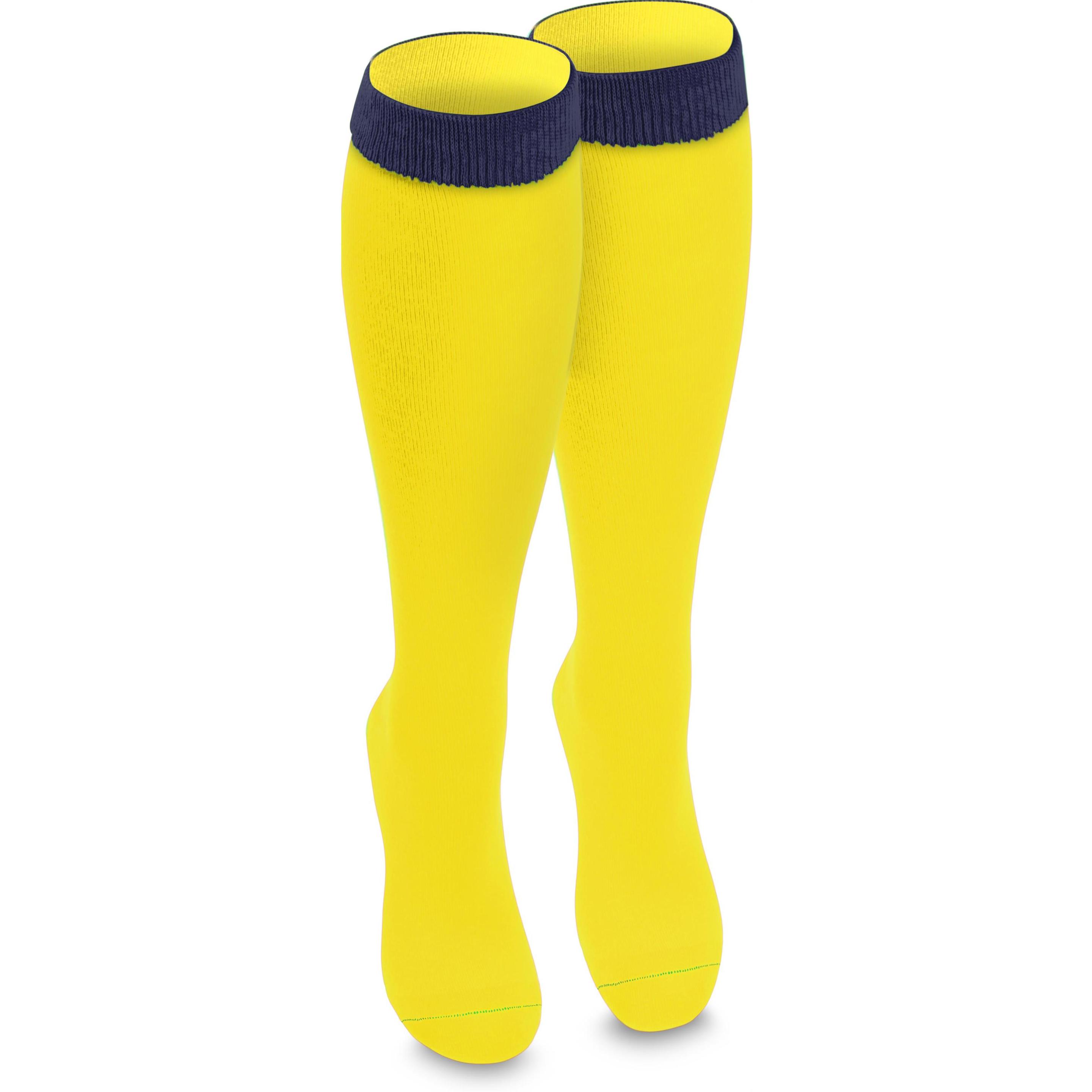 Thumbnail - Normani, Herren, Socken, 1 Paar Kniestrümpfe Bi-Color, Gelb, (Einzelpack, 43 - 46)