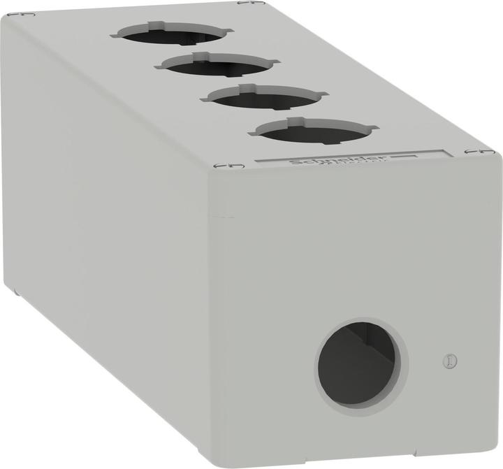 Actual product image Schneider Electric XAPD4604 Empty enclosure XAP metal grey for 4x30mm - CSA (Housing)
