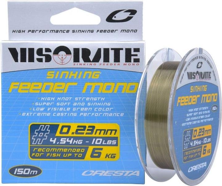 Image du produit Cresta nylon coup visorate sinking feeder mono (0.28 mm)