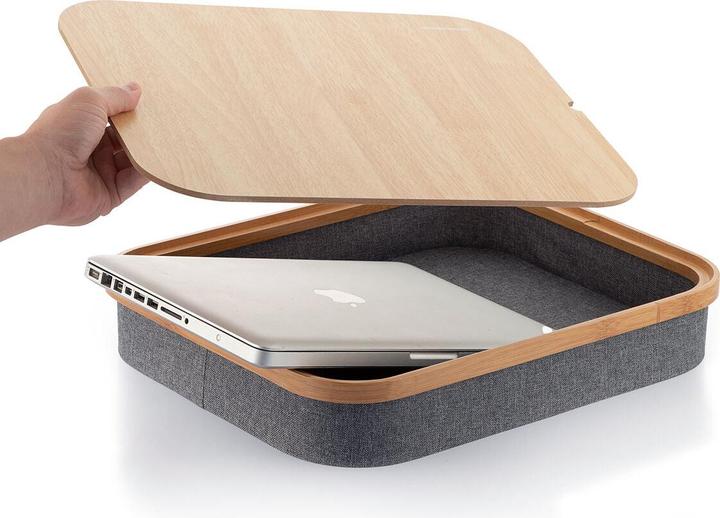 Immagine prodotto InnovaGoods Scrivania inginocchiata con spazio di archiviazione - Grigio