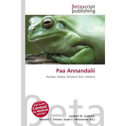 Paa Annandalii, Fachbücher