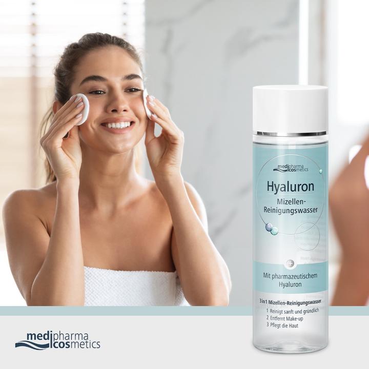 Produktbild Medipharma cosmetics Hyaluron Mizellen-Reinigungswasser, 200 ml Lösung (Reinigungslotion, 200 ml)