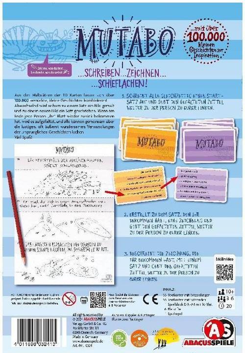 Valeurs nutritives et ingrédients Abacus Mutabo (Allemand)