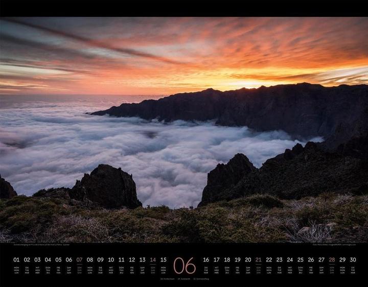 Image du produit Nightscapes Kalender 2026 (54 x 42 cm, Couverture rigide, Allemand, Français, Anglais)