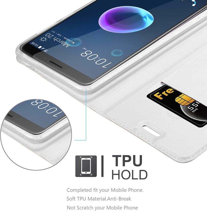Actual product image Cadorabo Book Classy Style Cover (HTC Desire 12)