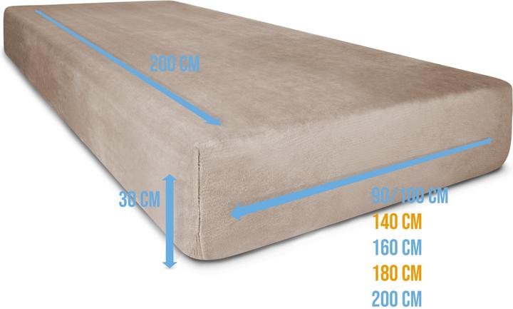 Image du produit Aspero 2 Flanell-Spannbettlaken PERPIGNAN (140 x 200 cm)