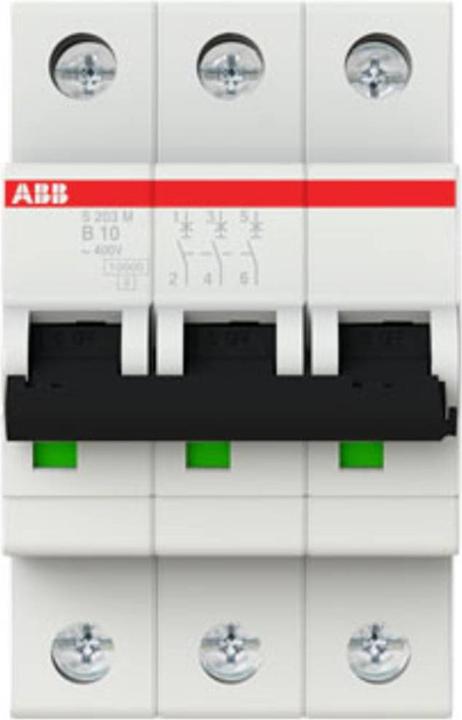 Produktbild ABB S203M-B10 Sicherungsautomat 10A pro M compact 3-polig