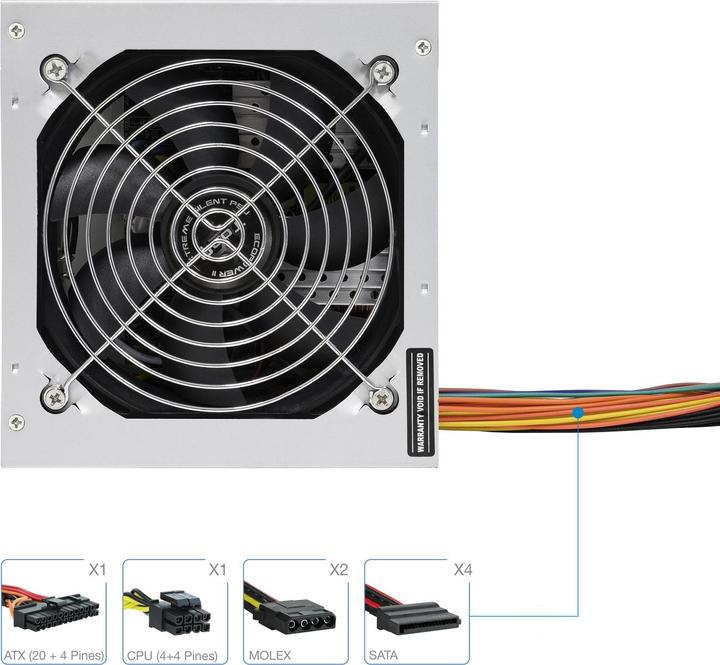 Actual product image Tooq Technology TQEP-500SSE 500 W (500 W)