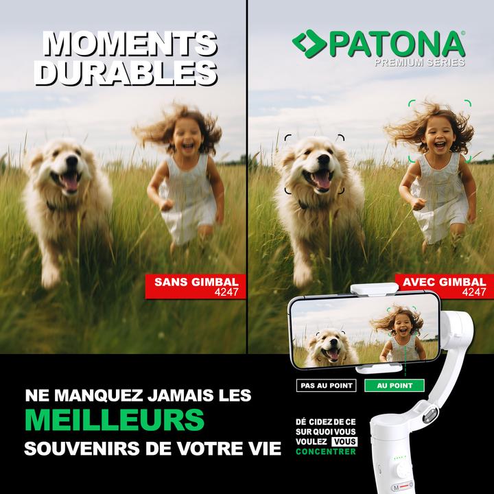 Actual product image Patona 3-axis gimbal smartphone (Smartphone)