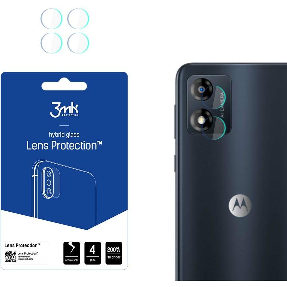 3MK Lens Protect Motorola Moto E13 Ochrona na obiektyw aparatu 4szt (1 Stück, Motorola Moto E13), Smartphone Schutzfolie...
