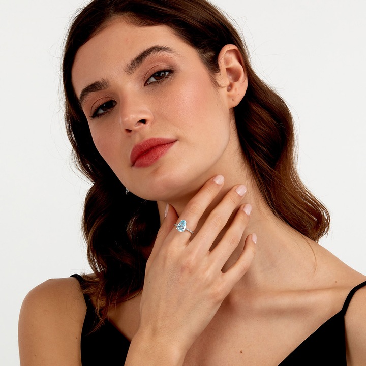 Produktbild Morellato Timeless silver ring with zircons Tesori SAIW2050 - Circuit: 54 mm (54, 925 Silber)