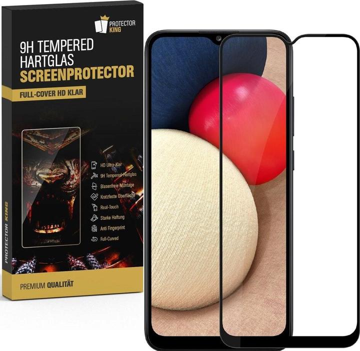 Actual product image Protectorking 6x real tempered 9H armoured glass 3D CLEAR (6 pcs., Samsung Galaxy A02s)