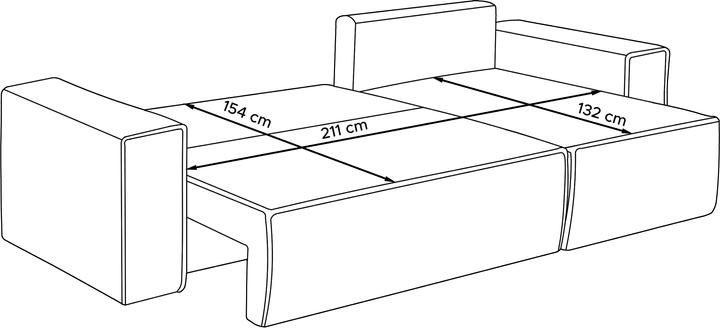 Produktbild Konsimo Napi Ii (Ecksofa)