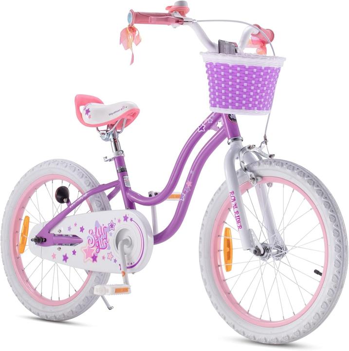 Royal Baby Unisex Youth Stargirl Kids Bike with Removable Training Wheels (16")