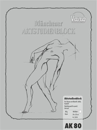 Produktbild Vang Zeichenblock Münchner Aktstudienblock (24 x 32 cm, Harter Einband)