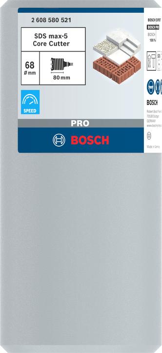Actual product image Bosch Professional Zubehör PRO SDS max-5 Core Cutter, 68 x 80 x 108 mm (68 mm)