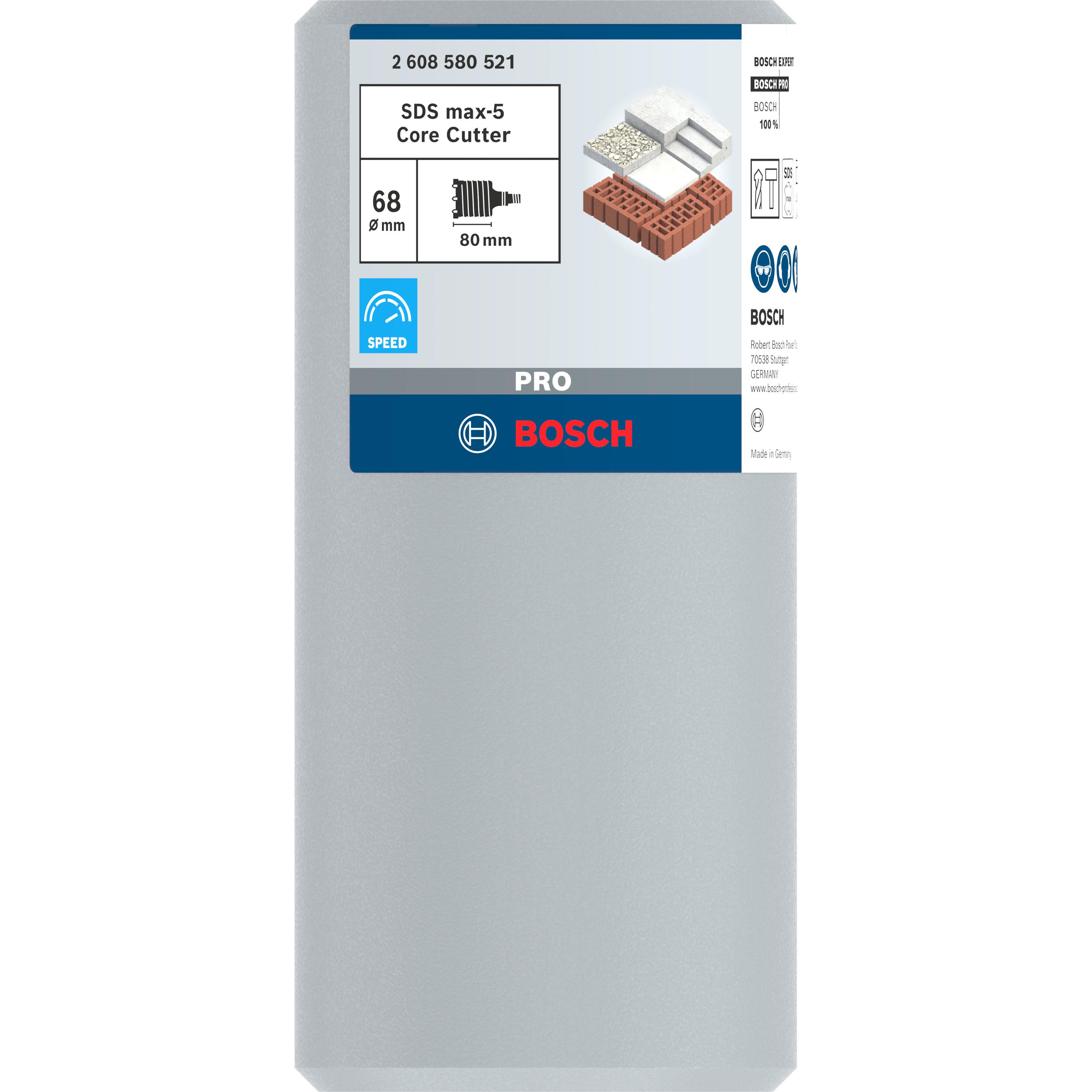 Thumbnail - Bosch Professional Zubehör, Bohrereinsatz, PRO SDS max-5 Core Cutter, 68 x 80 x 108 mm (68 mm)