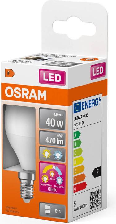 Produktbild Ledvance LED-Tropfenlampe E14 (E14, 1x)