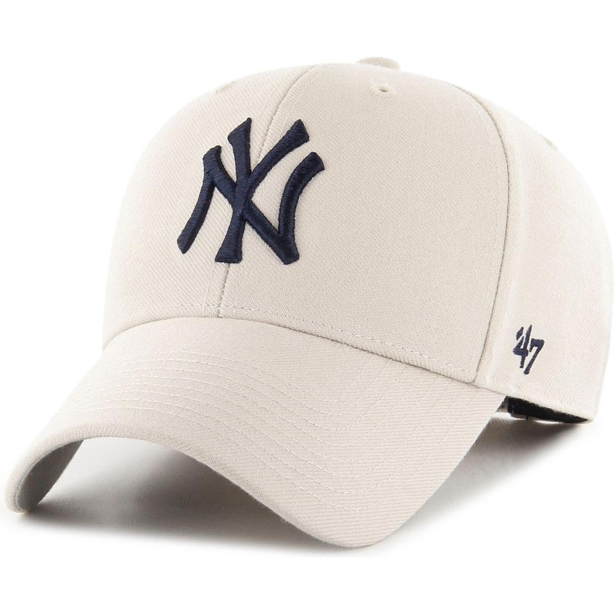 47 Brand, Jungen, Cap, Adjustable Kinder Cap - New York Yankees bone, Beige, (53, 55, 56, 52 C, 54 C)