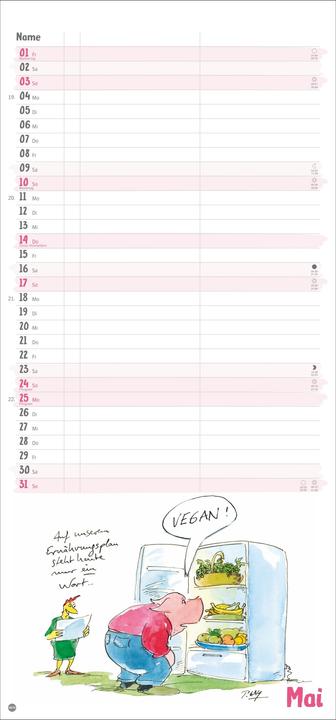 Produktbild Peter Gaymann: Genuss pur Planer für zwei 2026 (21 x 45 cm)