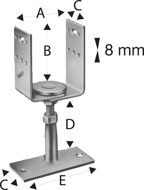 Produktbild Simpson Sst Stützenfuss (Stützenfuss, 1 Stk.)