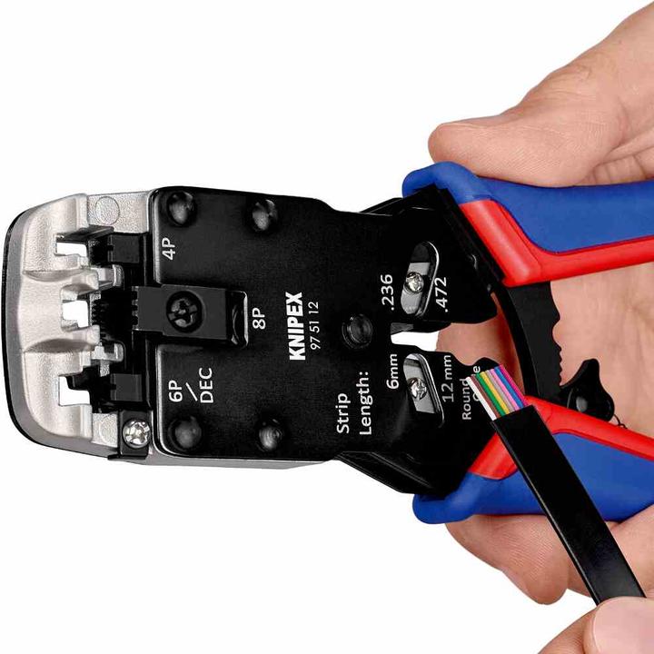 Produktbild Knipex Crimpzange für Westernstecker (200 mm)