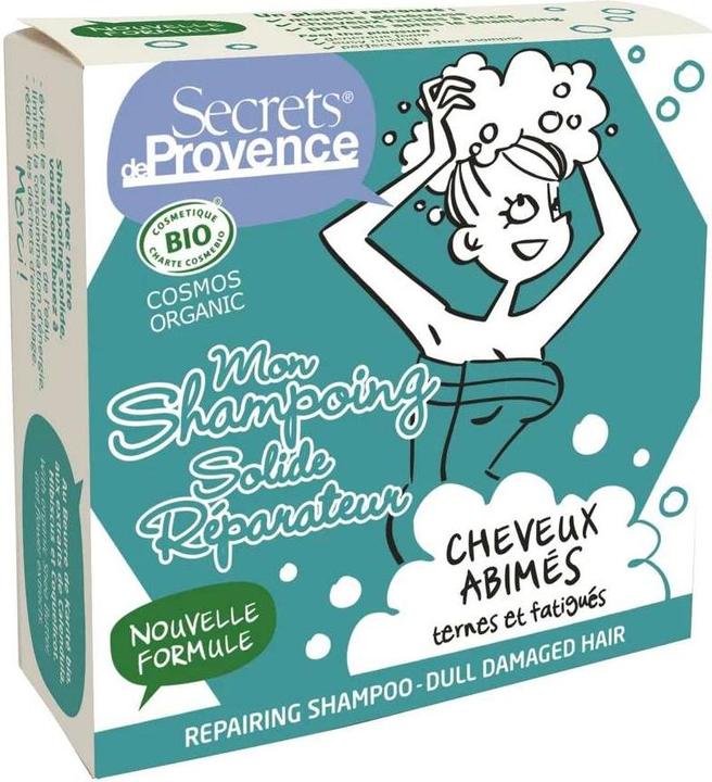Image du produit Secrets de Provence Shampooing Cheveux abîmés COSMOS (Shampoing solide)