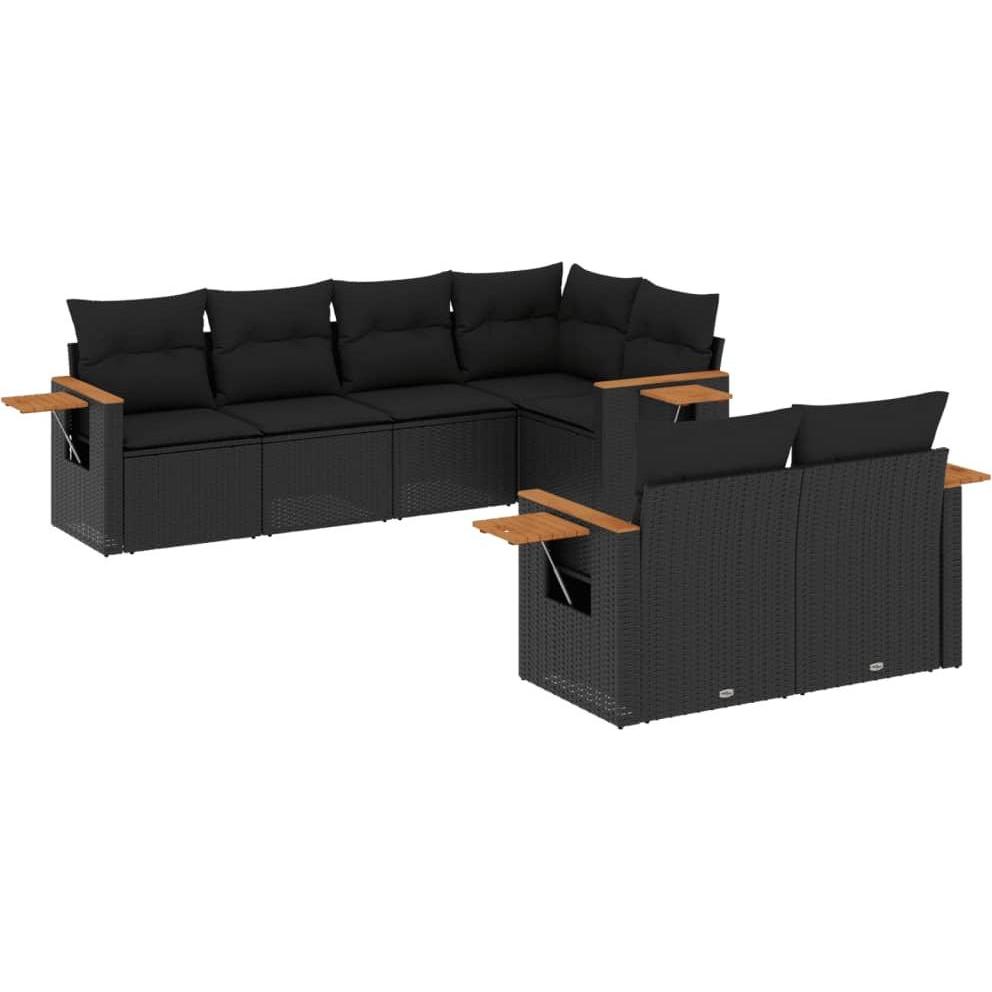 VidaXL, Gartenlounge, 10-tlg. Garten-Lounge-Set mit Kissen