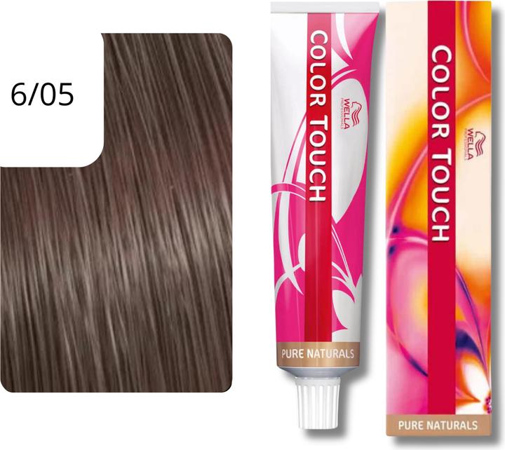 Produktbild Wella Color Touch Pure Naturals - 6/05 (6, 05 dunkelblond natur-mahagoni)
