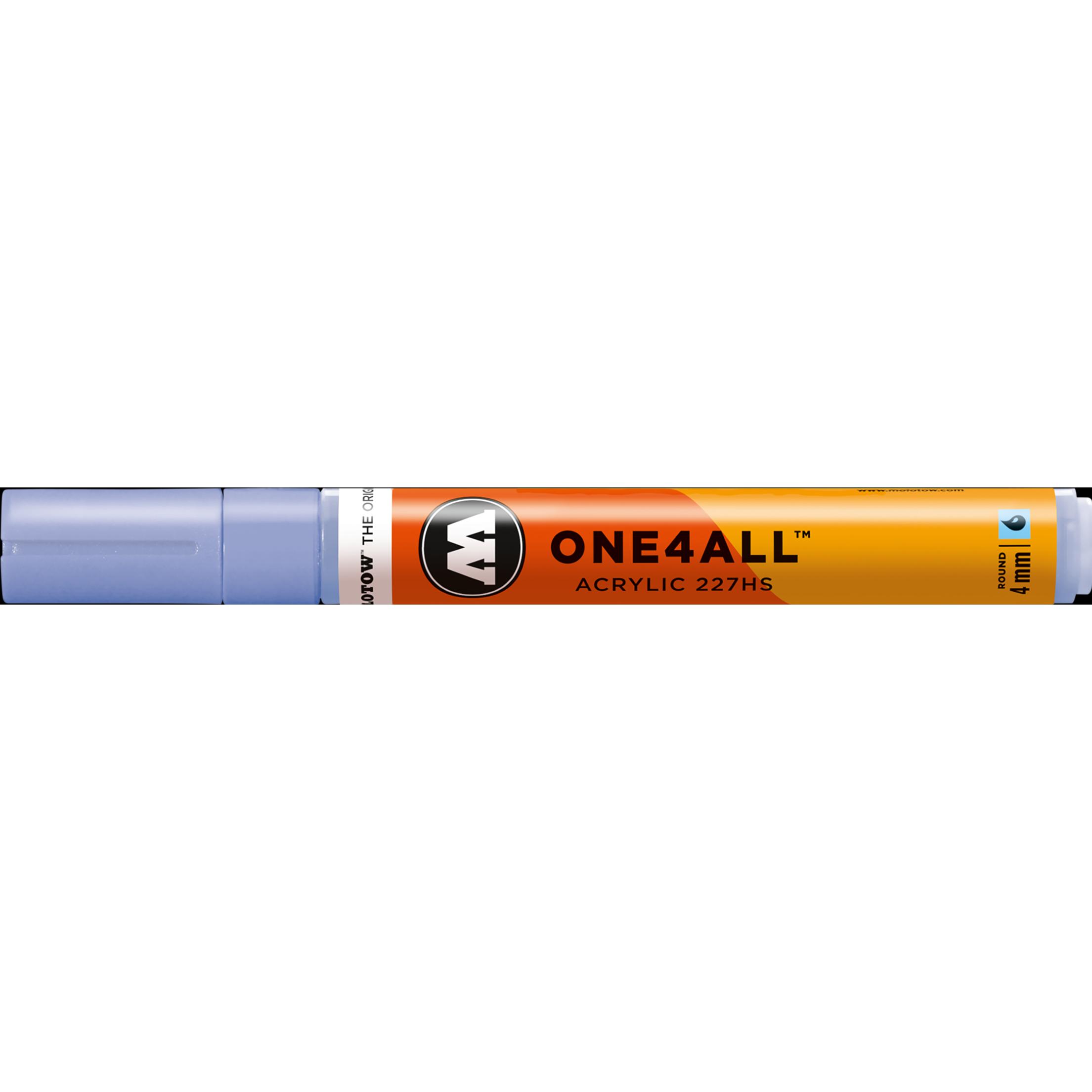 Molotow, Marker, Filzstift One4all 227HS blue violet 209 (blauviolett pastell, 4 mm, 1 x)