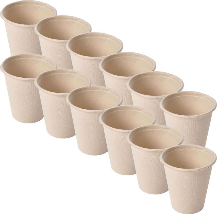 Produktbild Natura Punto Trinkbecher Einweg aus Zuckerrohr, 24 Becher (24 x)