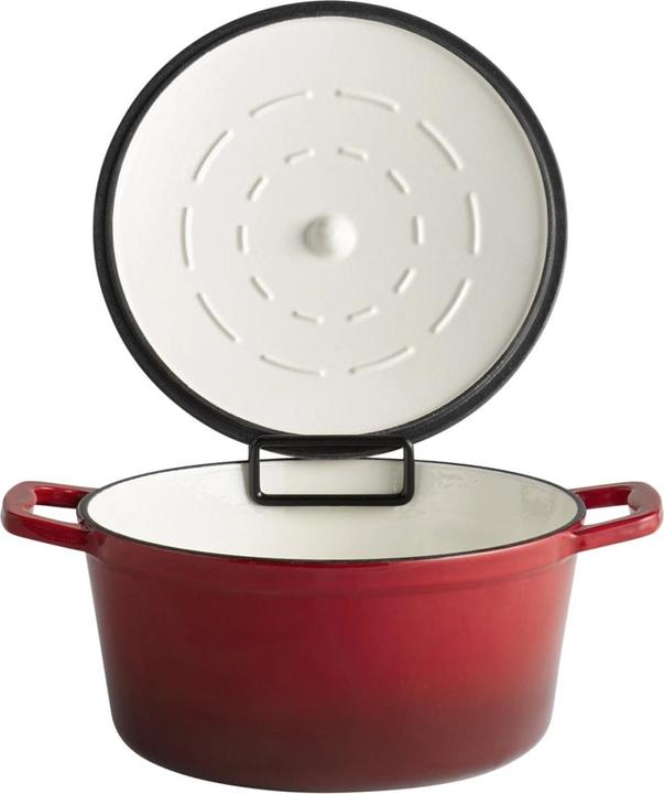 Produktbild APS Kochtopf mit Deckel "5 STARS" (25 cm, Bräter + Schmortopf, Gusseisen)