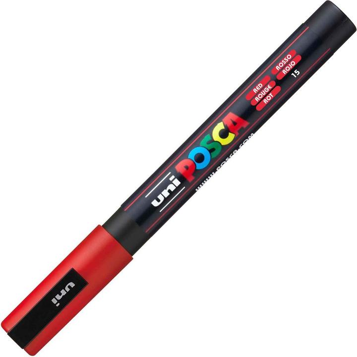 Productafbeelding Posca Fijne marker PC-3M (Rood, 0.90 mm, 1 x)