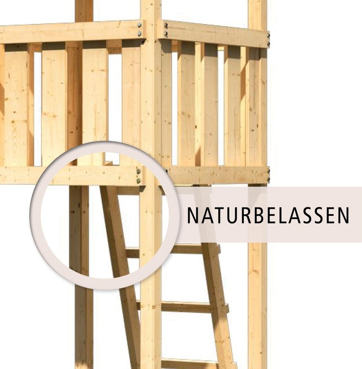 Produktbild Karibu Spielturm Frieda mit Anbau